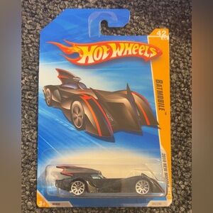2010 Black Batmobile Hotwheels Car